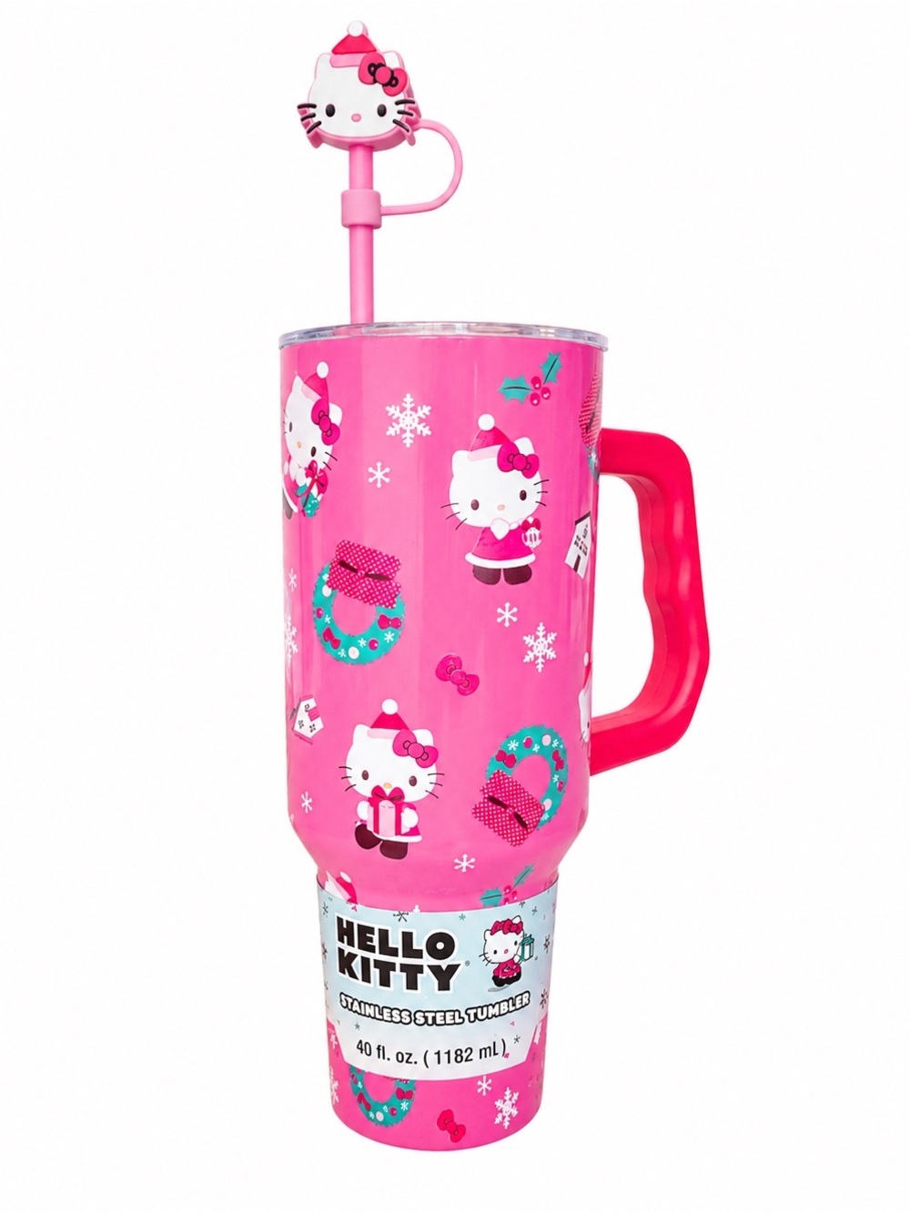 Hello Kitty Pink Tumbler with Straw